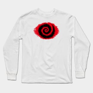 Krackle Swirl - Red Long Sleeve T-Shirt